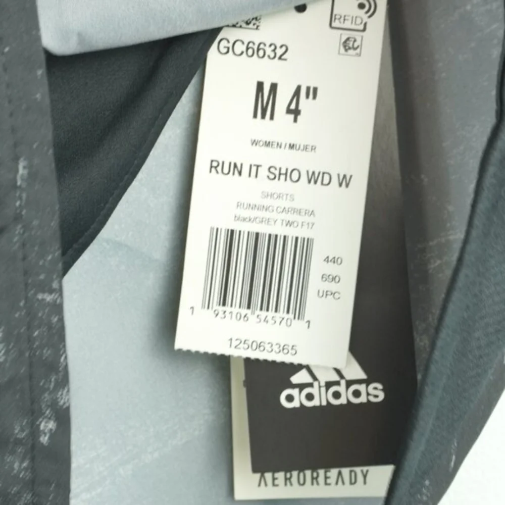 Adidas M4 Aeroready Running Black and Silver‎ Shorts Size Medium